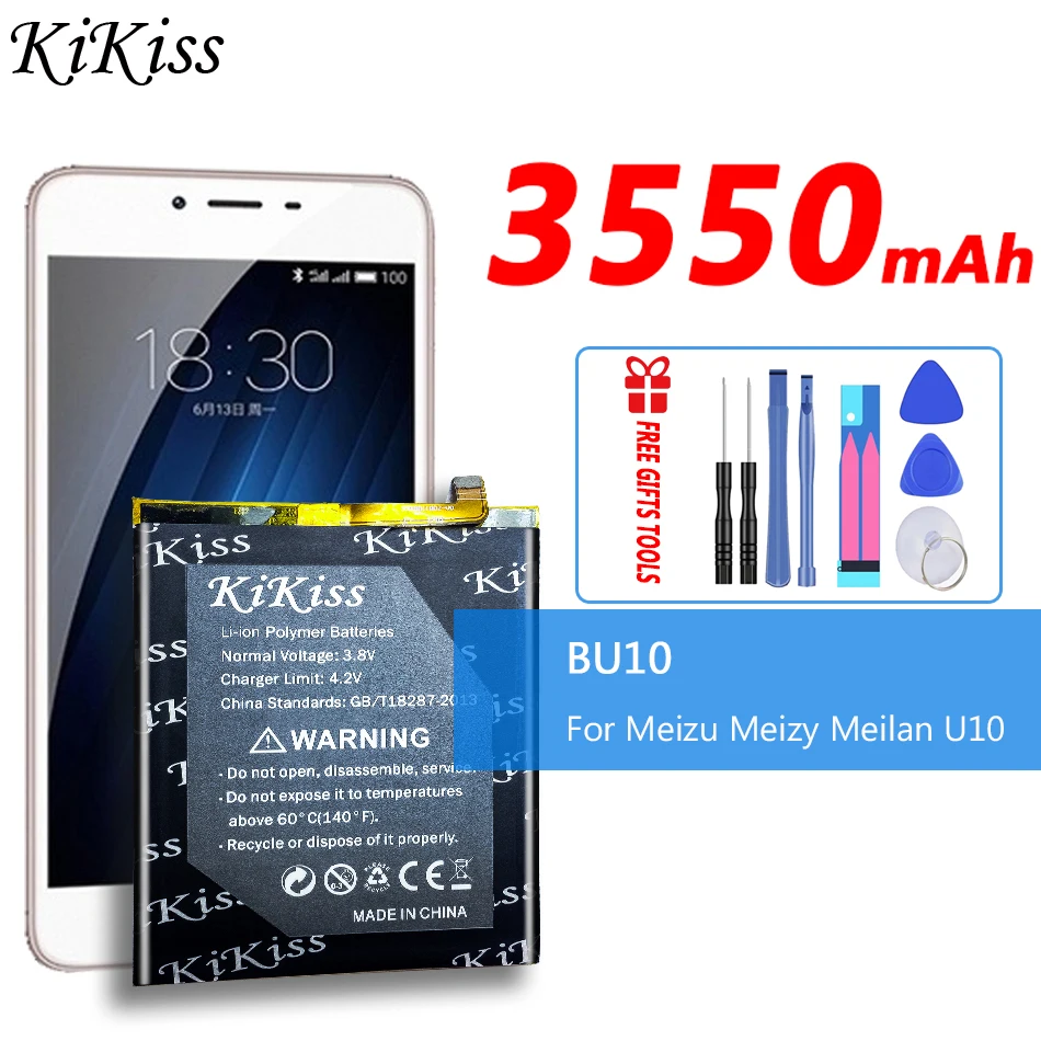 

3550mAh BU10 Batterie For Meizu Mei zu Meilan U10 U 10 Battery Bateria Batterij Accumulator AKKU High Capacity Battery