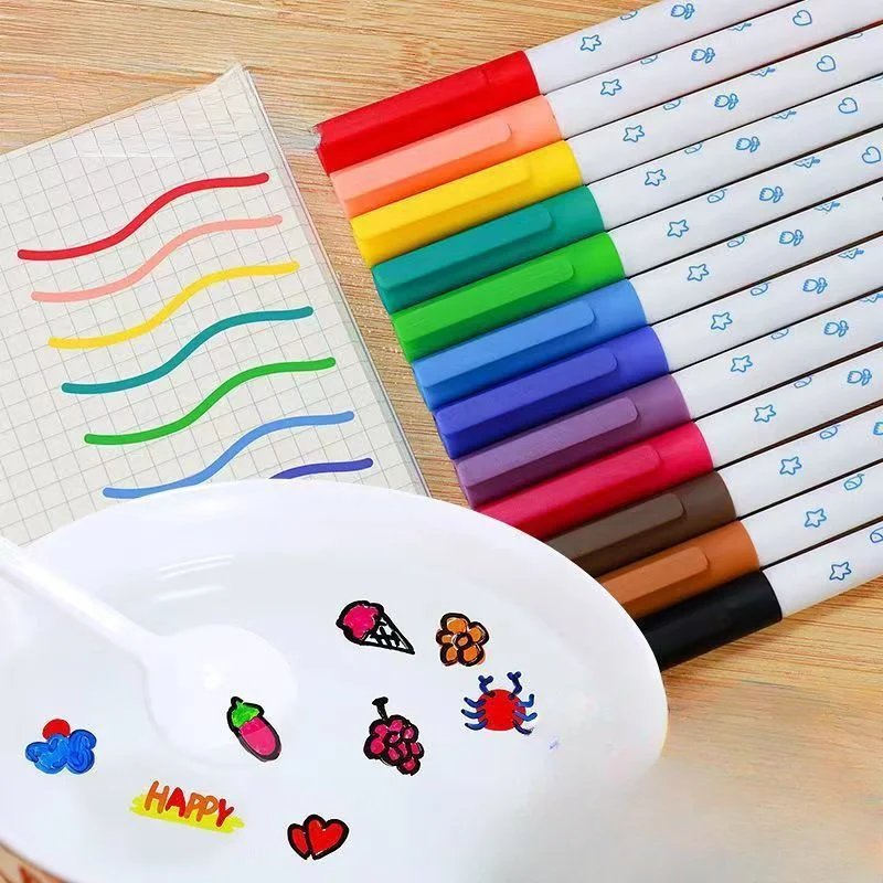 

Magical Water Painting Pen Whiteboard Markers Floating Ink Pen Doodle Water Pens Montessori Early Education Toy Art Supplies