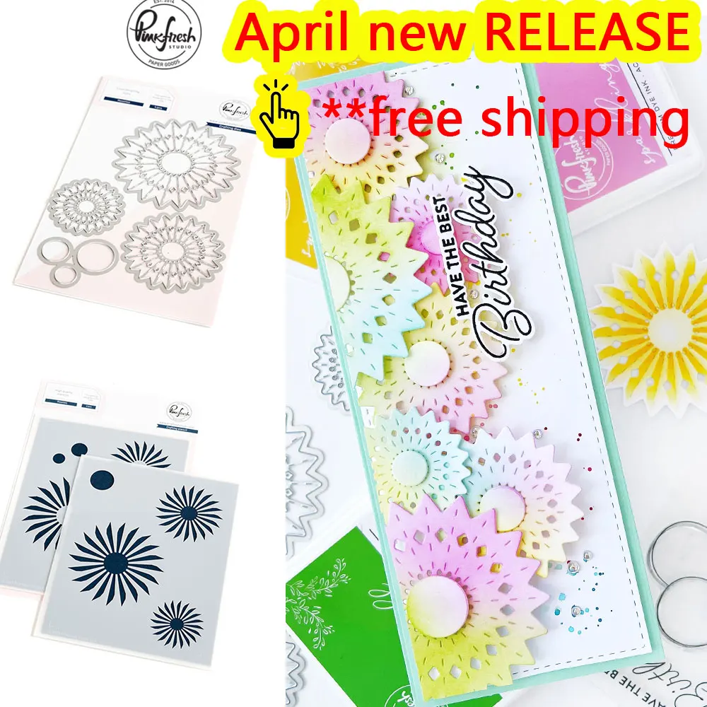 

Rosettes Dies And Stencil New Arrival 2023 Diy Molds Scrapbooking Paper Making Cuts Crafts Template Handmade Card