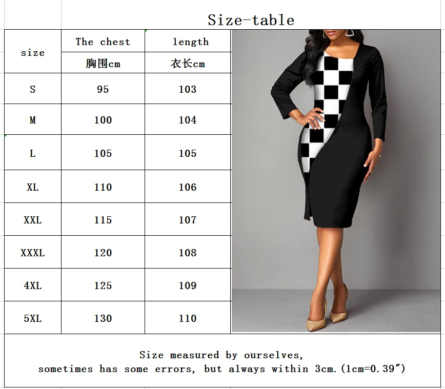 

Women Dress Geometric Print Long Sleeve Dresses Spring New Year Elegant Round Neck Midi Evening Party Dress