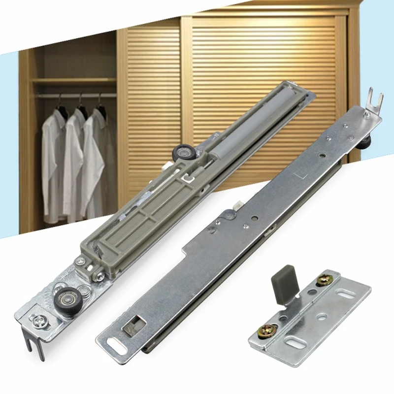 2 пары (2 левые + 2 правые)/партия, лучшая раздвижная карманная дверь, освещение для гардероба, шкафа, шкафа, двери, демпфирование