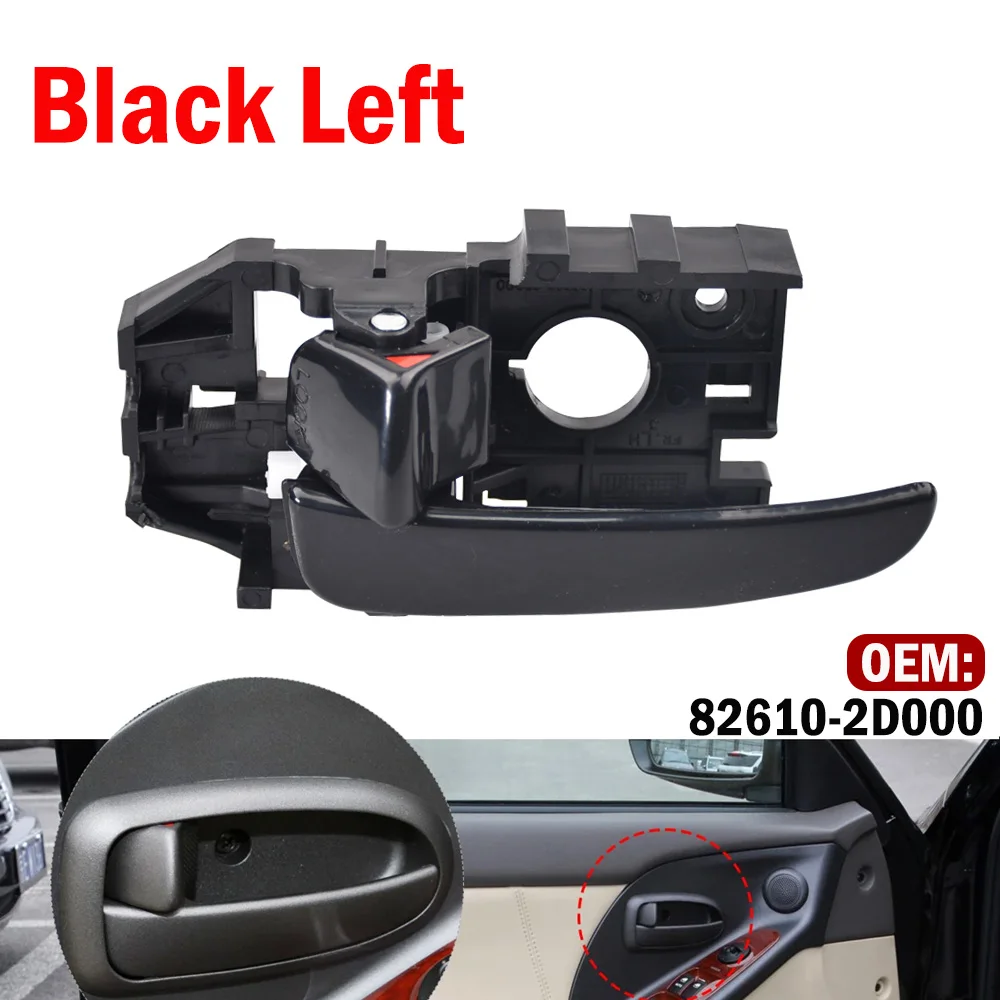 

Черная хромированная внутренняя дверная ручка для Hyundai Elantra XD 2001-2006, интерьер автомобиля 82620-2D010