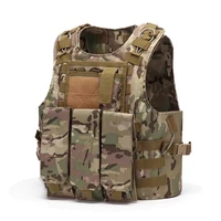 adult tactical vest adjustable 800d nylon lightweight breathable airsoft men vest paintball combat hunting molle military gear