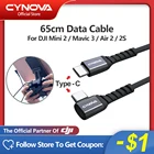 Кабель для передачи данных CYNOVA DJI Mini 2 Mavic 3 Air 2 2S USB Type C к C, 65 см, аксессуары для дрона, подключение пульта дистанционного управления RC N1 к планшету