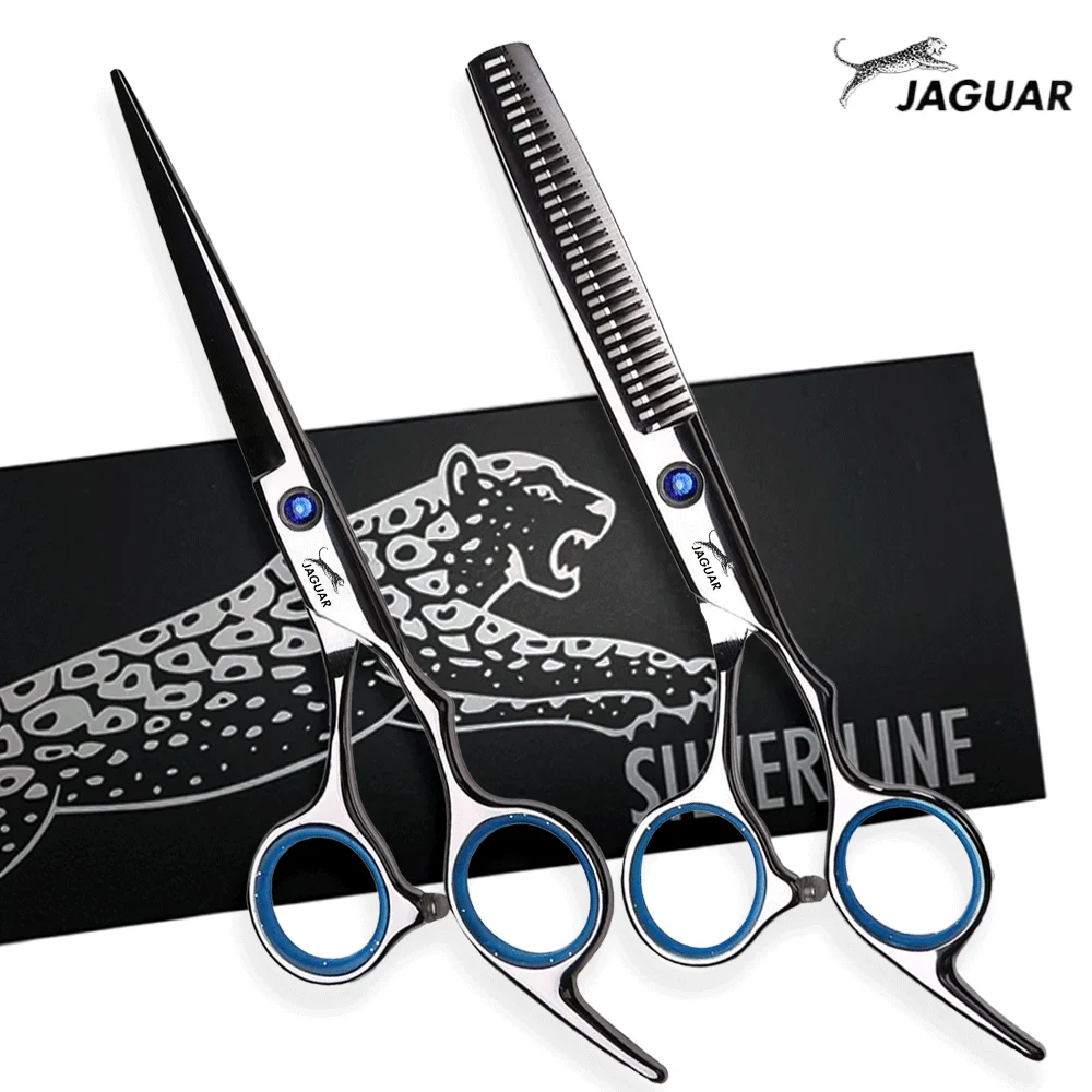 JAGUAR 5.5&6 Inch Barber Scissors Tools Hairdressing Scissors Professional High Quality Hair Cutting+Thinning Set Salon Shears