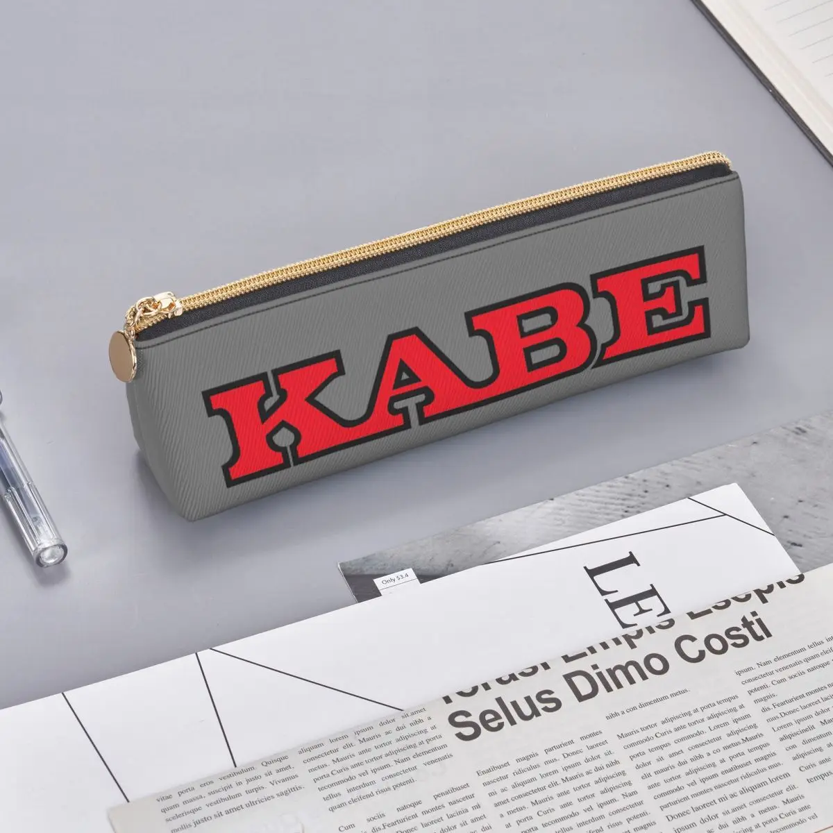 Фото Пенал Kabe Caravan для мальчиков и девочек, подарочный, большой вместимости, коробка для ручек, сумка для канцелярских принадлежностей, органайзер для ручек №5