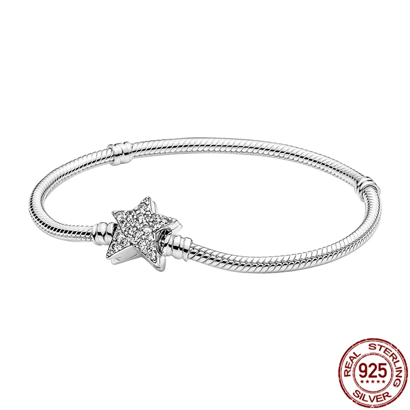 Классический коллекционный браслет из серебра 925 пробы женский цепочка со