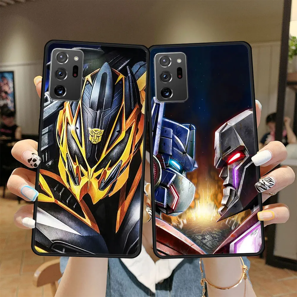 

Case for Samsung Galaxy Note20 Note10 Note 10 20 8 9 Plus Ultra 5G M12 M22 F12 M32 Black Full Casing Celular Transformers Art