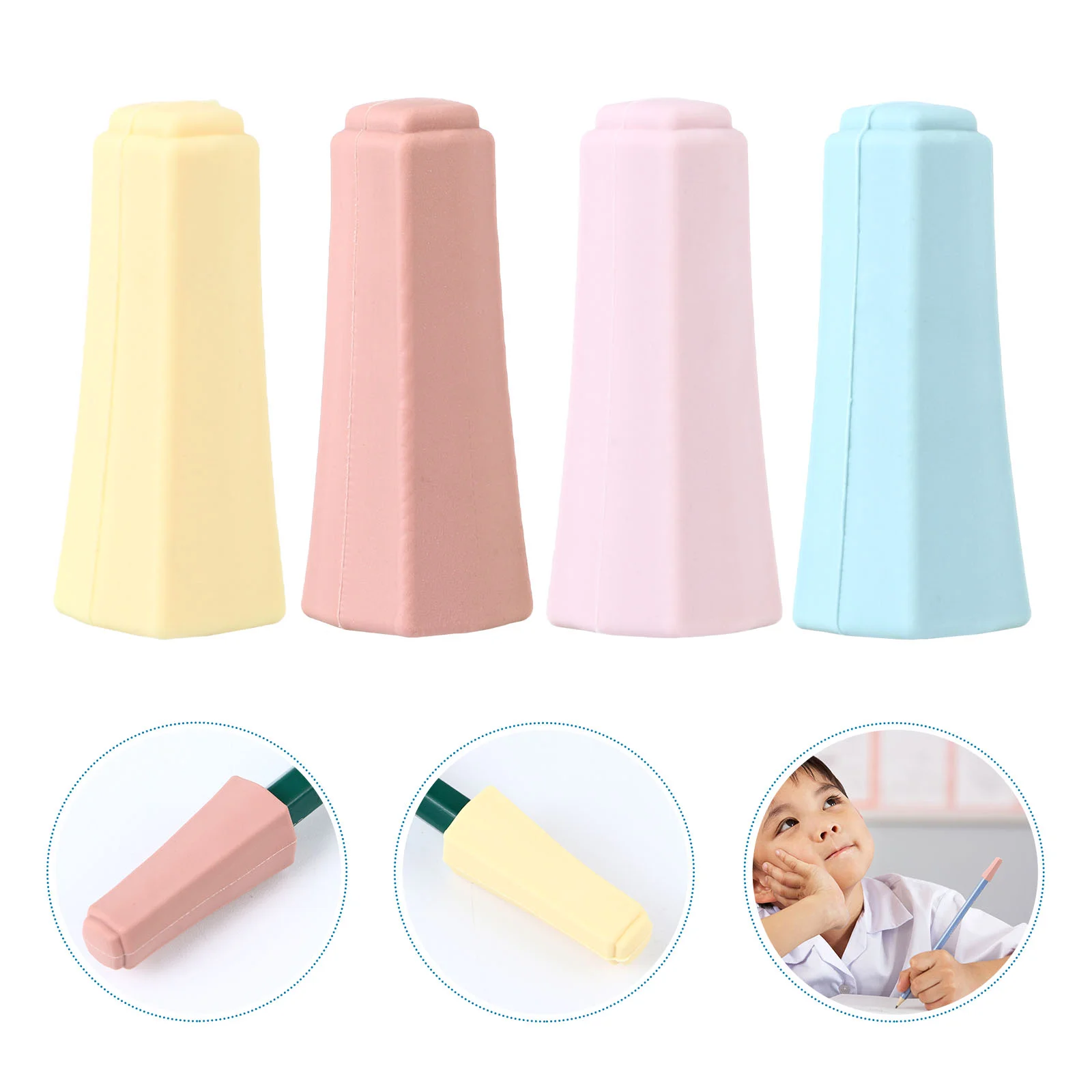 

Extender Cap Cover Kids Tool Holder School Caps Tip Supplies Stationery Extension Writing Hand Crayon Lengthen Desk