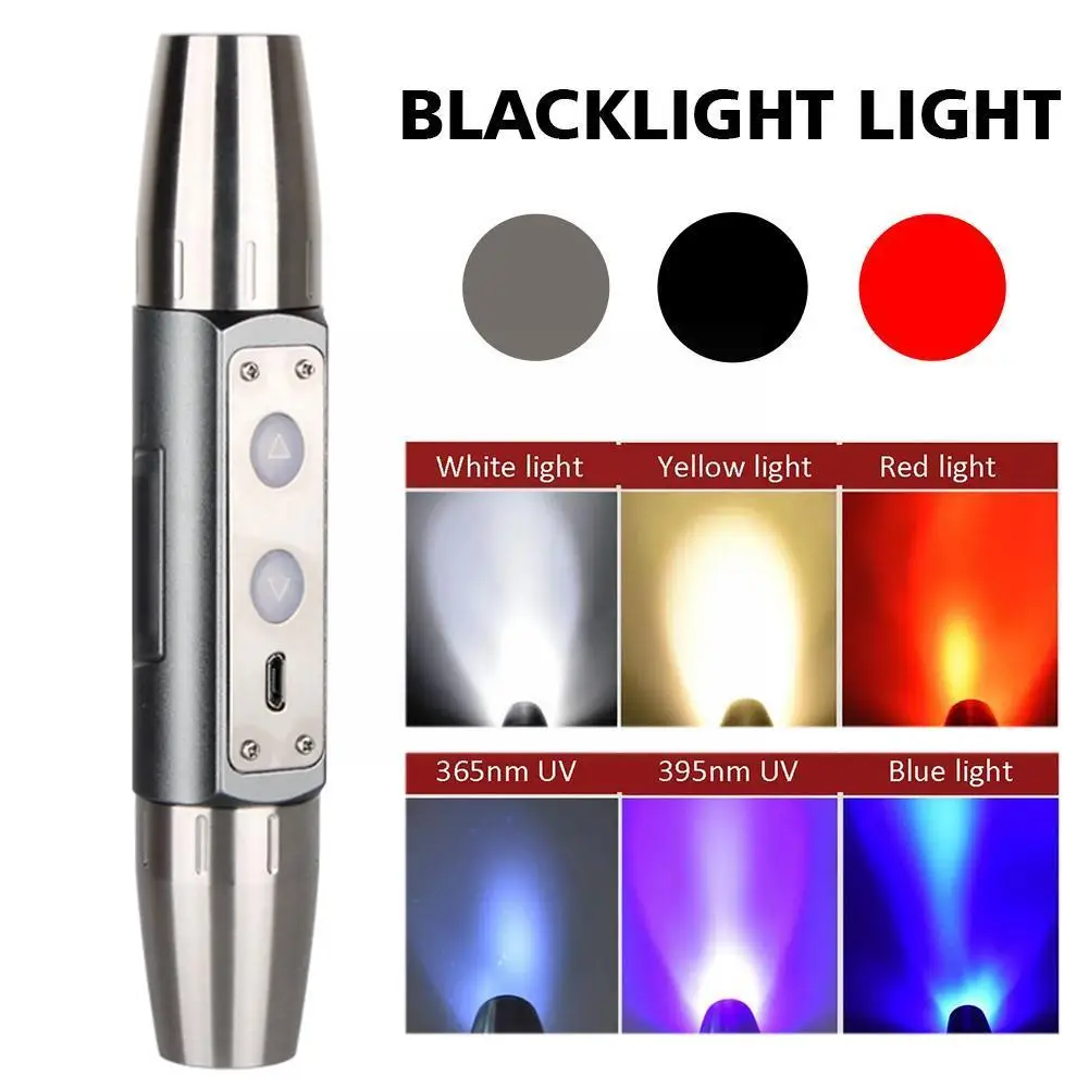 

Ultra Violet Led Flashlight Blacklight Light 395/365 Uv Inspection Inspection Identificatio L8h1 Jade Light Torch Nm Lamp U N7s5