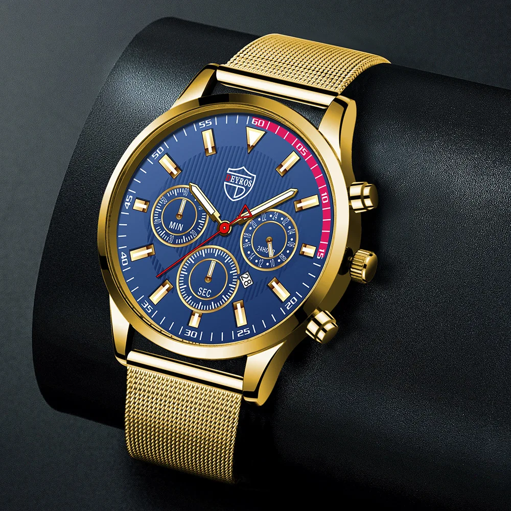 

Watch For Men Mens Watches Reloj Hombre Automatic Luxury 2022 Best Selling Products Gold Luxury Calendar Stainless Steel Quartz