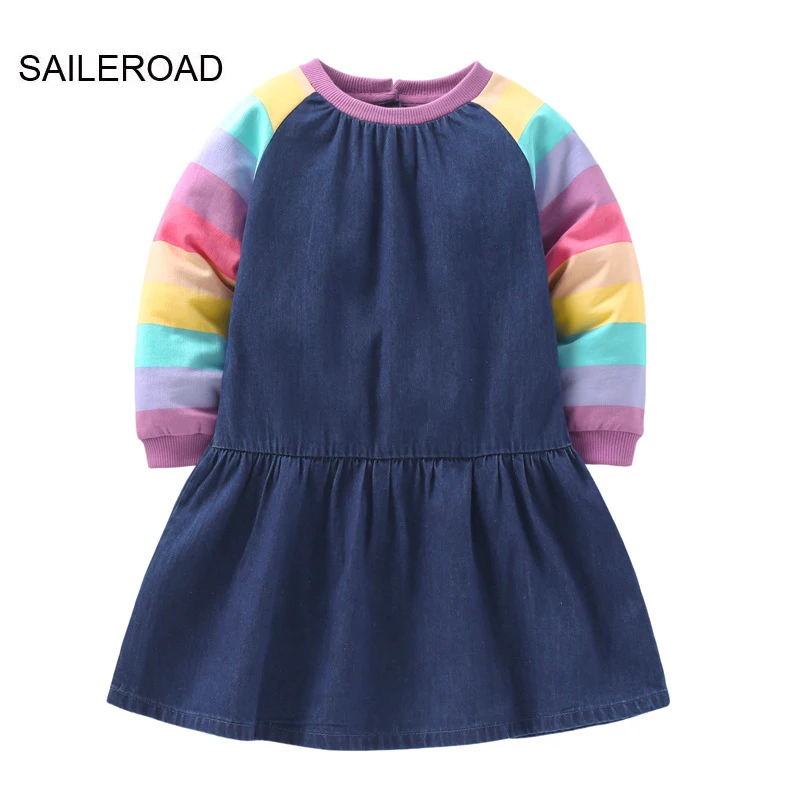 

Детское хлопковое платье принцессы, с длинным рукавом