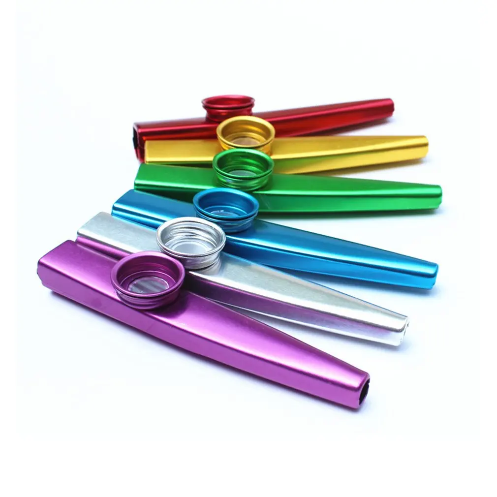 

2021 New Metal Kazoos Musical Instruments Flutes Diaphragm Mouth Kazoos Musical Instruments Good Companion for Guitar