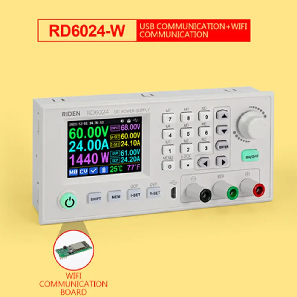 RD6024 высокомощный источник питания постоянного тока 24 а цифровой дисплей 5 В/12 В/48