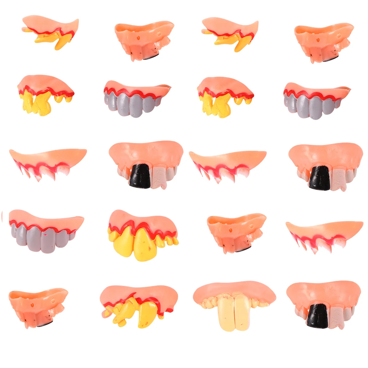 

Teethfakefangs Denture Ugly Funny Party Model Dentures Artificial False Propscosplay Favors Costume Braces Gnarlyadult Realistic