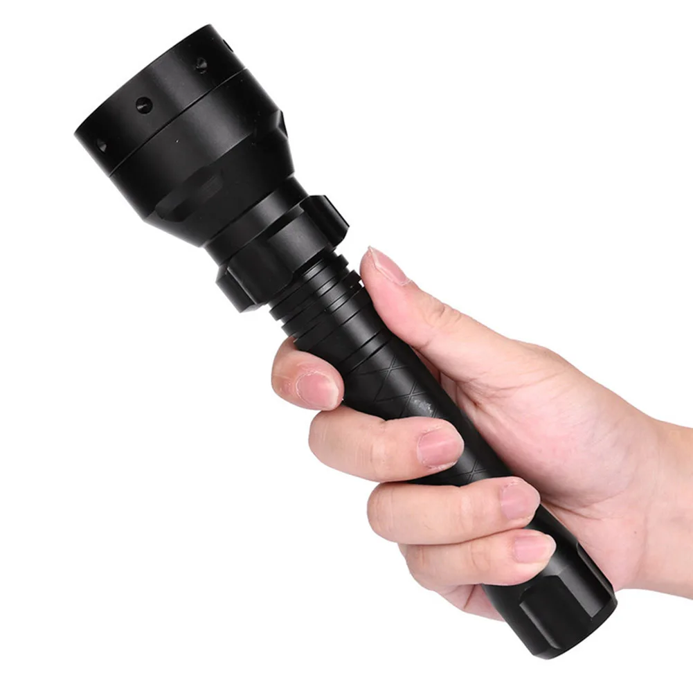 

850nm LED Hunting Light Waterproof Infrared Illuminator Anti Slip Night Vision Telescopic Zoom Flashlight with Hand Rope Outdoor