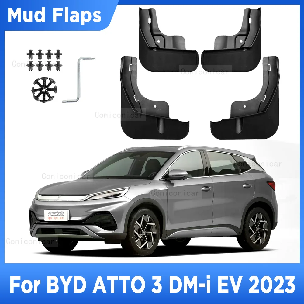 

For BYD ATTO 3 DM-i EV 2023 Mud Flaps Splash Guard Mudguards Wheel MudFlaps Front Rear Fender Auto Styling Car Accessories