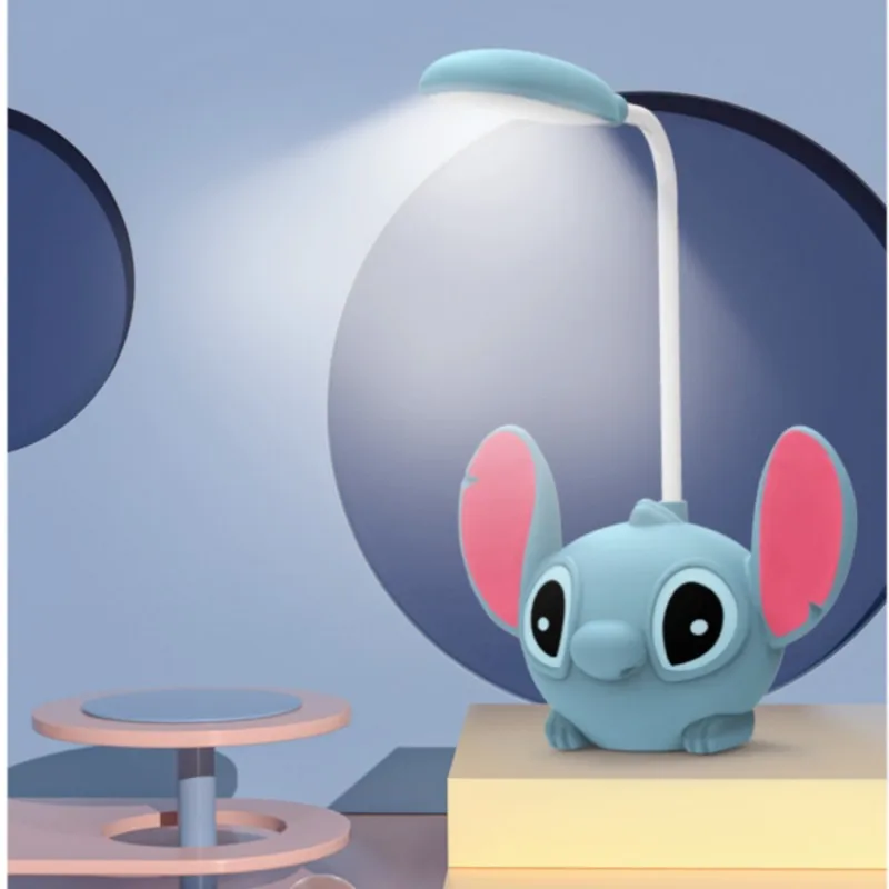Настольная лампа Disney Stitch в стиле аниме светодиодный ночник с защитой глаз