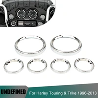 motorcycle speedometer gauges bezels horn cover instrument trim ring for harley touring electra glide flht road glide 1996 2013