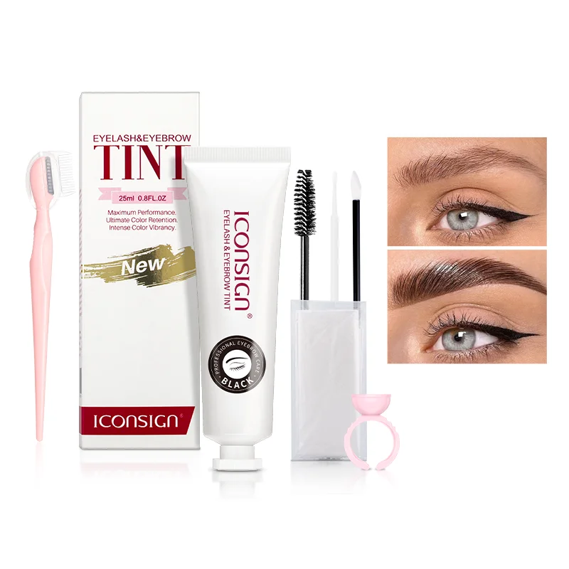 Dropshipping Eyelash Eyebrow Tint Kit Professional Fast Brow Dye Eyelash Dye Tint Brow Tattoo Tint Cream Waterproof Makeup Tools