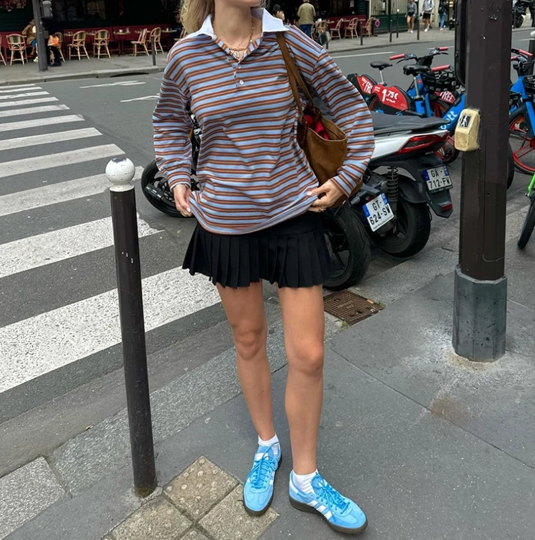 Женская футболка-поло с длинным рукавом цвет в ассортименте