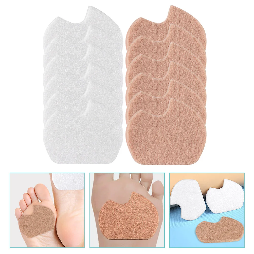 

6 Pairs High Heel Cushion Pads Forefoot Front Shoe Wool Felt Metatarsal Inserts Heels Feet Miss