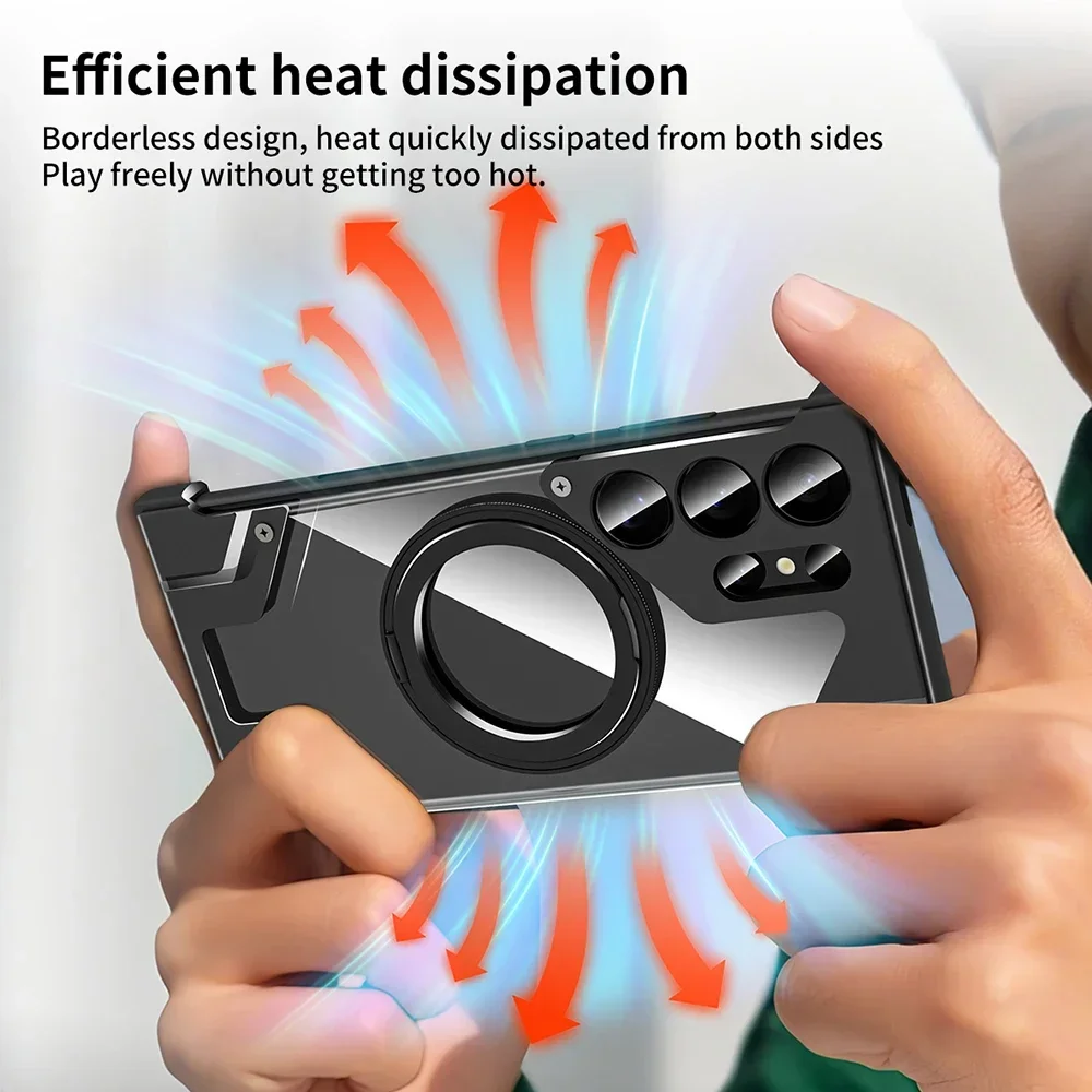 Алюминиевый металлический безрамный чехол для Samsung Galaxy S24 Ultra Cover S23 U без оправы
