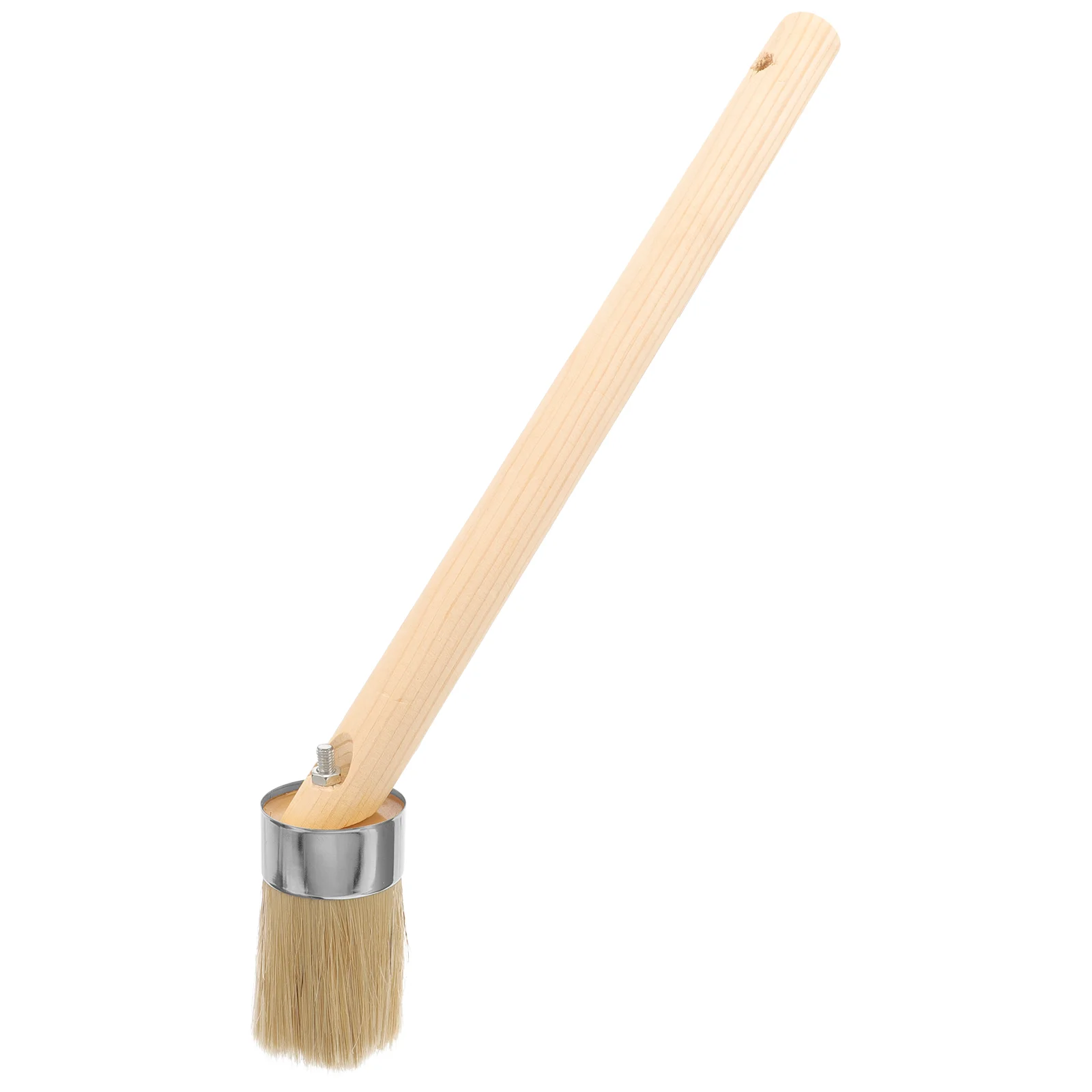 

Round Paint Brush Trim Brushes Wood Handle Roller Stain House Painting Supplies Walls Child