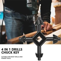 universal 4 in 1 chuck key drill multi function ratchet socket ring combination grip star wrench drilling holder spanner