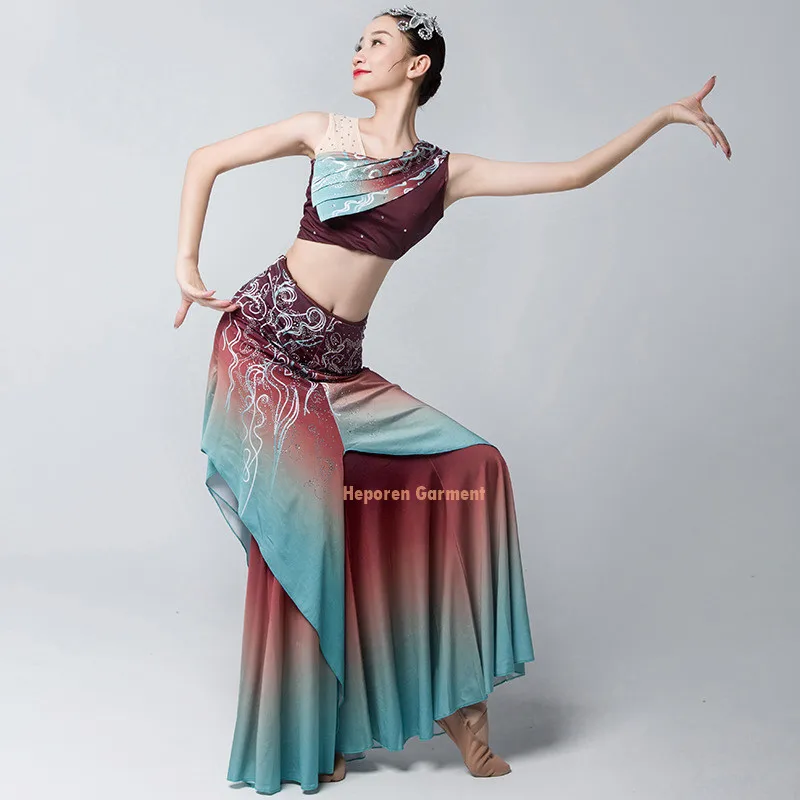 

Индивидуальный весенний женский костюм китайского народа дай или тайская народная одежда, танцевальное платье для тренировок, юбка-годе Гуппи для взрослых