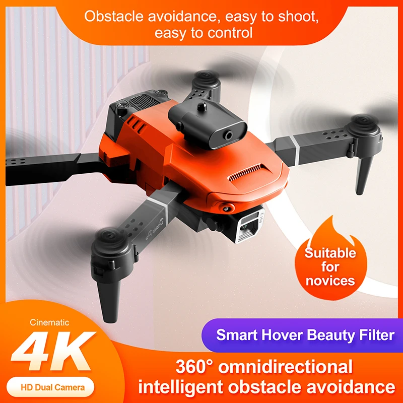 New E100 Drone Quadcopter 4K HD RC Drone Aerial Photography Dual-Lens Aircraft Folding Four-sided Obstacle Avoidance dron Toys