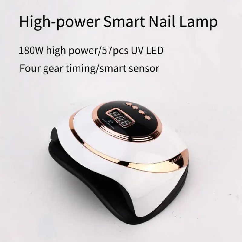 

Professional 180W Nail UV LED Lamp Manicure Apparatus Phototherapy Manicure Lamp Quick Dry Nail Gel Dryer Lamp