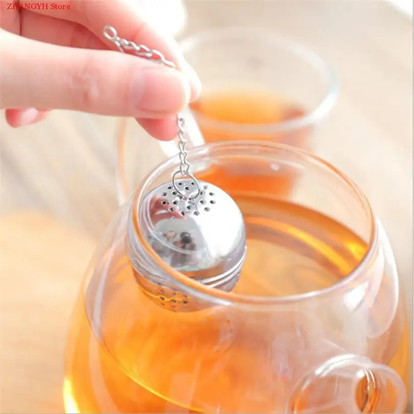 

Tea Infuser Stainless Steel Ball Loose Tea Leaf Strainer Herbal Spice Filter Diffuser Drop Shipping