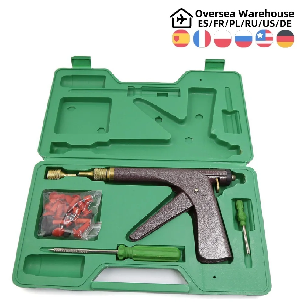 

Car Tire Repair Tool Vacuum Tire Repair Gun Kit Motorcycle Wheel Vacuum Gun Kit Auto Bike Tire Repair Puncture Plug Garage