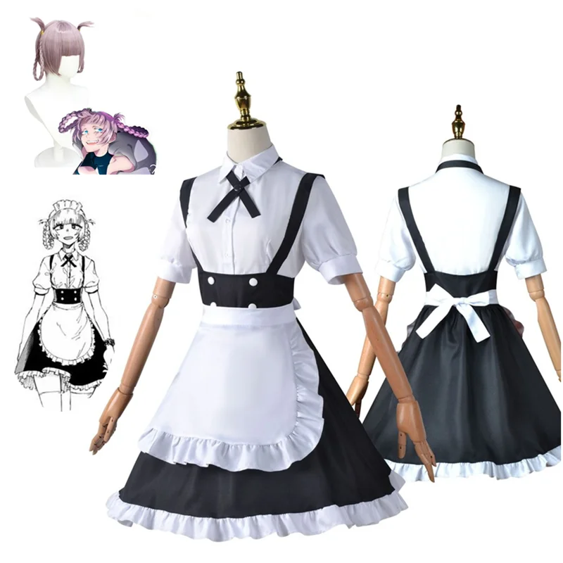 

Anime Song of The Night Nocturne COS Seven Herbs Maid Dress Two Dimensional Cosplay Costume Lolita Black Kawaii French Elegant