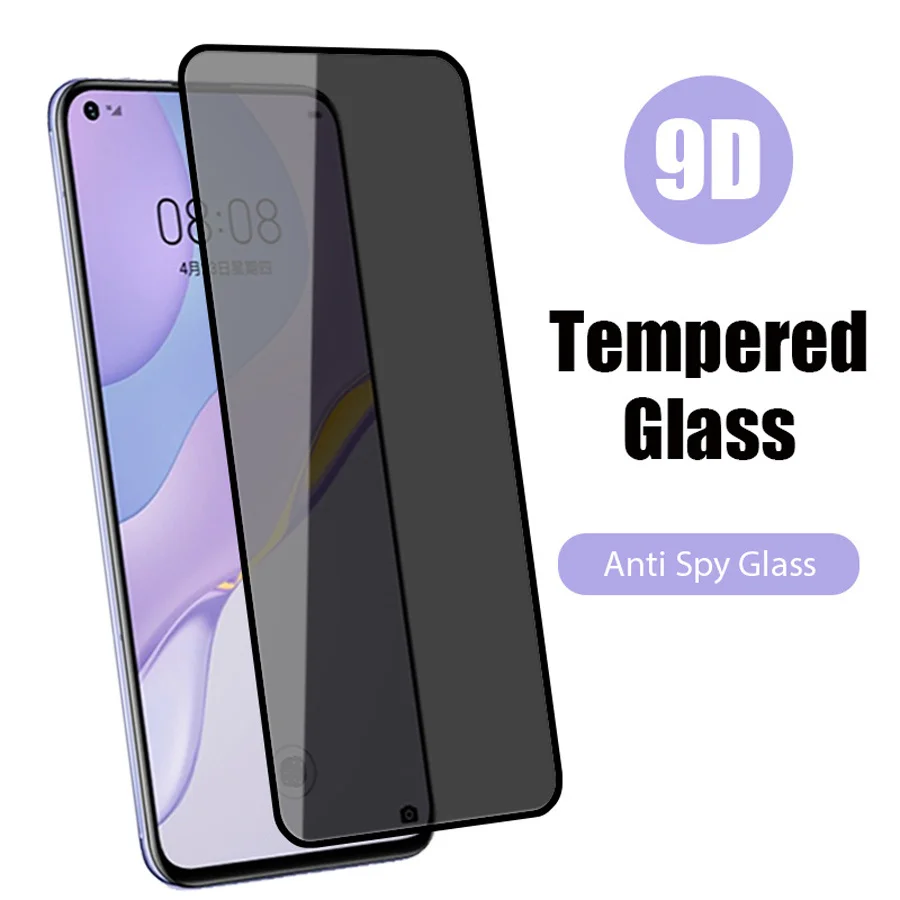 

Anti-spy Protective Tempered Glass For Huawei Y6S 2019 Y8S Y9S Y7a For Huawei Nova 5T Y6p Y7p Y8p Anti-spy Protective Glass