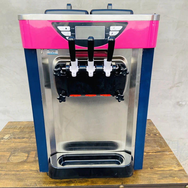 

Stainless Steel Ice Cream Machine Electric Coffee Shop Ice Cream Sundae Machine Fruit Flavor Ice Cream Smoothie Machine