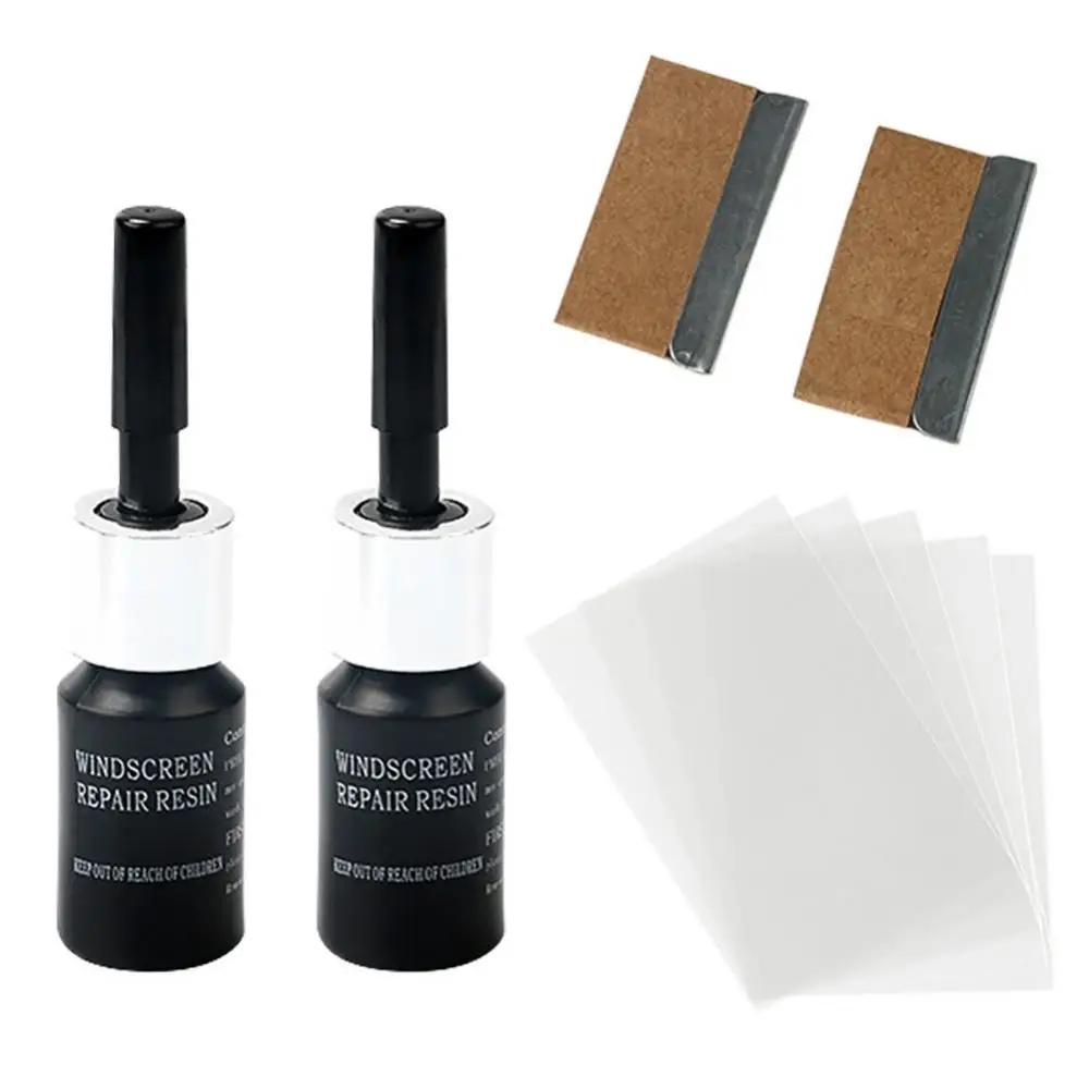 

Automotive Car Vehicle Windscreen Window Glass Crack Repair Agent Tool Kit Glass Repair Agent Blade Cure Films