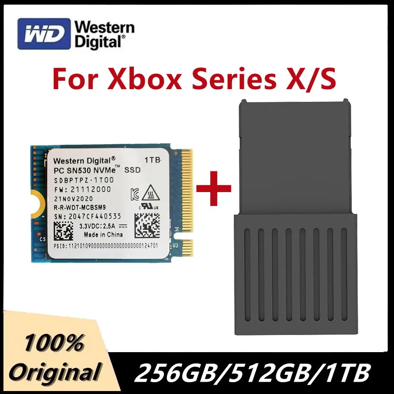 

Для Xbox серии X/S оригинальный Western Digital WD SN530 2230 SSD 1 ТБ 512 ГБ 256 ГБ NVMe PCIe Gen3 x4 с коробкой преобразования жесткого диска