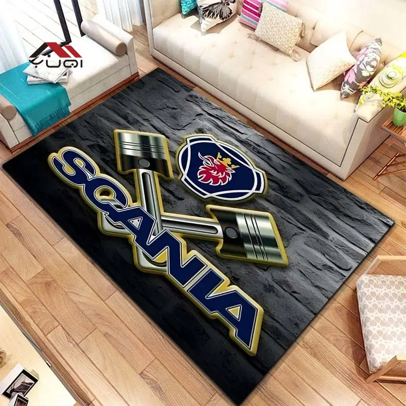 

3D Printing Scania Truck Area Rug Large,Carpet Rug for Living Room Bedroom Sofa Doormat Decoration,Kid Play Non-slip Floor Mat