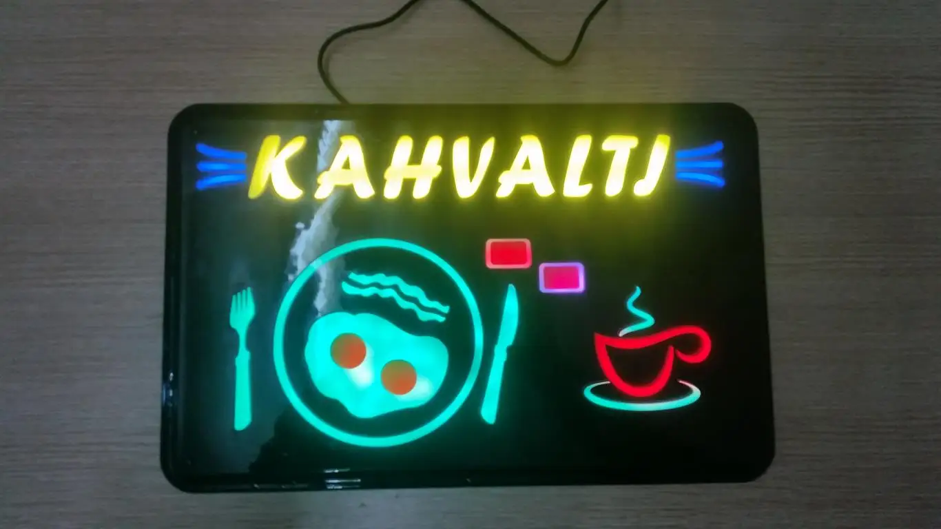 

Led Signage KAHVALTI "OPERATED 16 COLOR" 46 X30cm