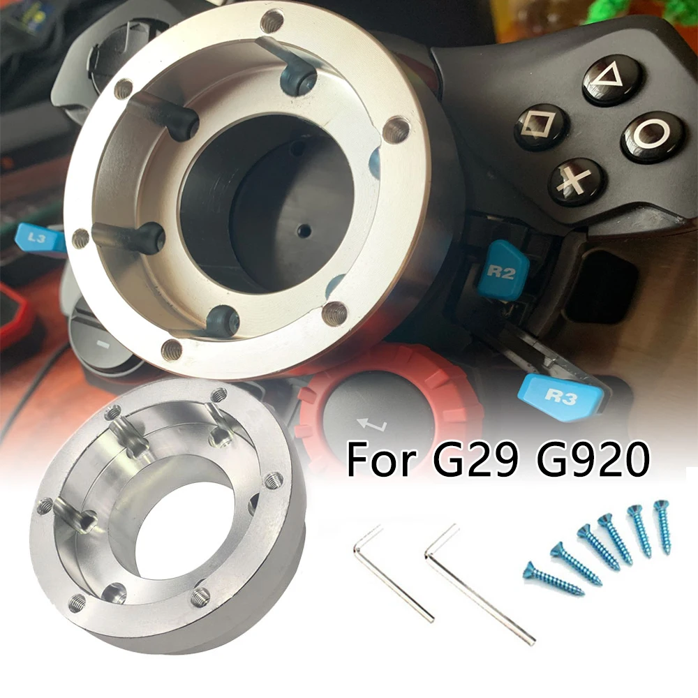 

For Logitech G29 G920 G923 13/14inch Steering Wheel Adapter Plate 70mm PCD Racing Car Game Modification Car Wheel Hub Adapter
