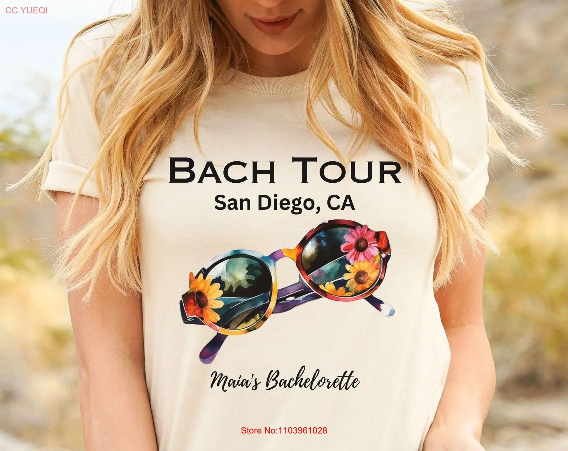 Свадебная футболка San Diego Bach для девичника пляжная SoCal Bride с длинными или короткими