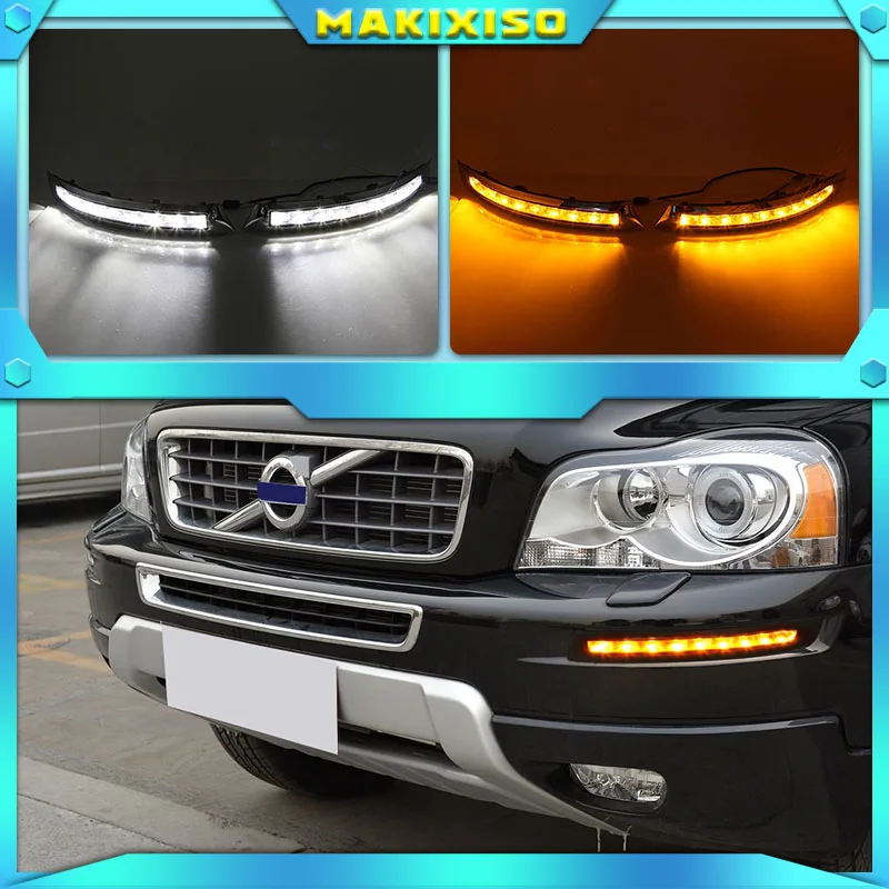 Дневные ходовые огни для VOLVO XC90 2007 2008 2009 2010 2011 2012 2013 дневсветильник указатели