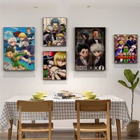 hunter x hunter retro kraft paper poster for living room bar decoration stickers wall painting