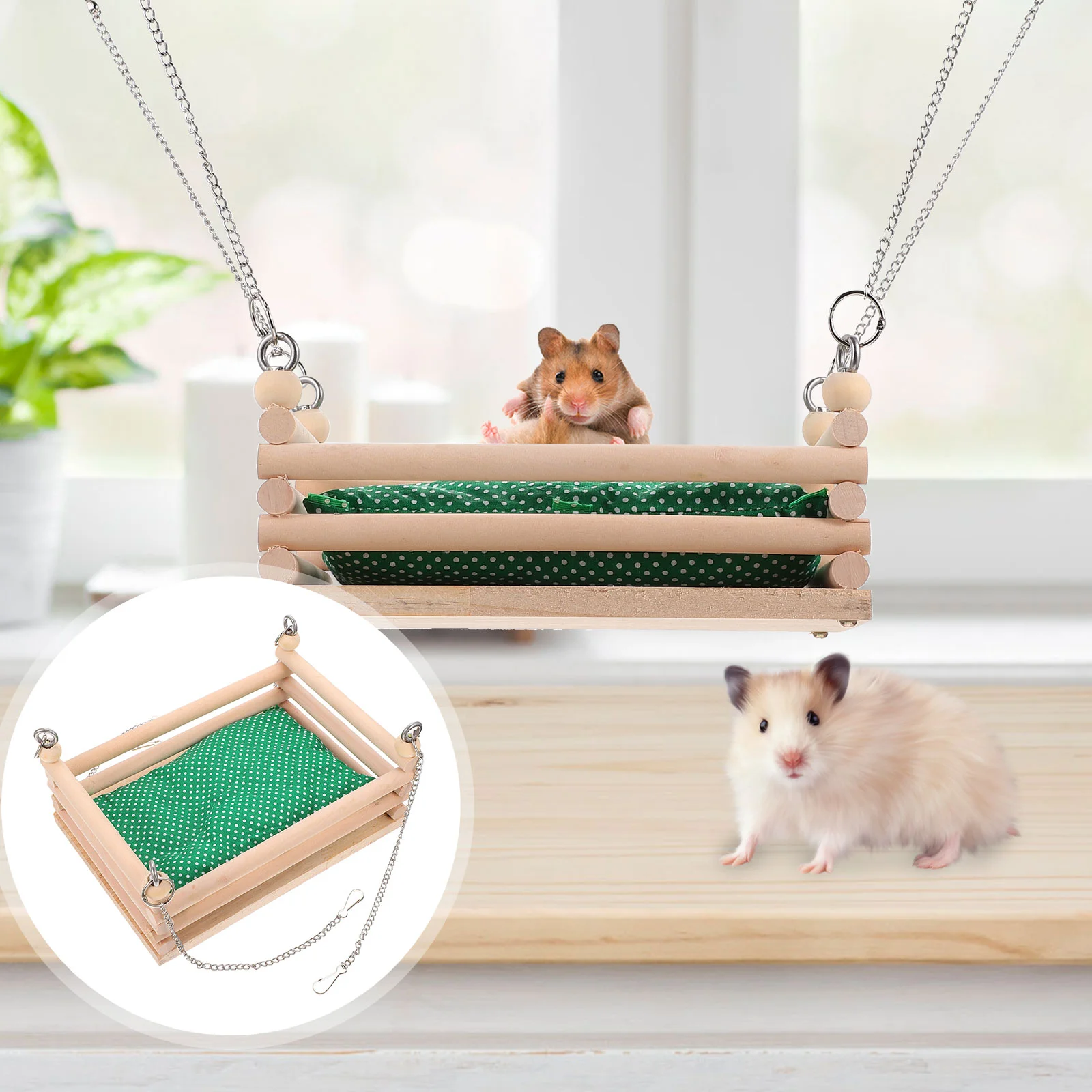 Гамак для хомяка игрушка игрушки кролика деревянная хижина гнездо маленьких