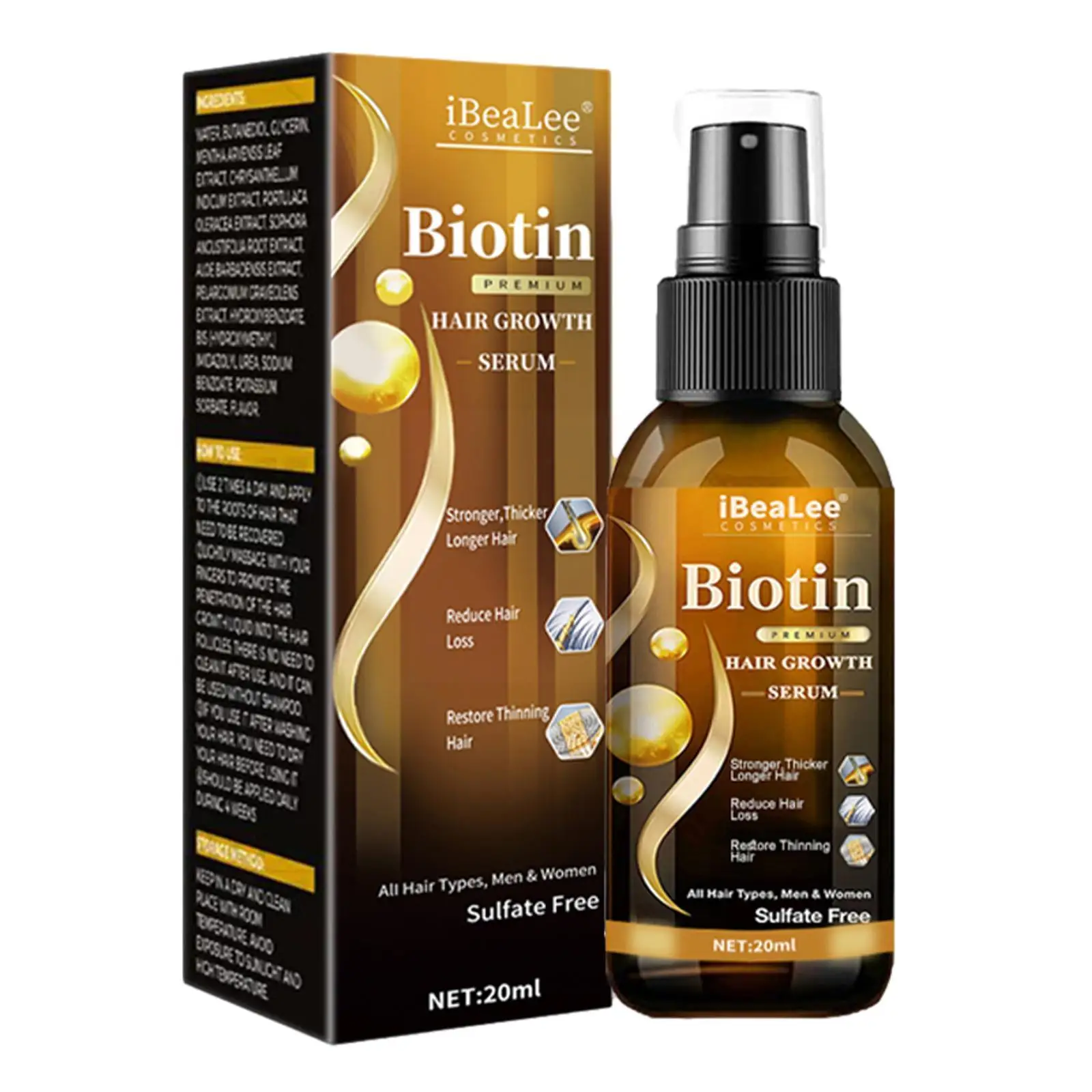 Продукты для роста волос Biotin быстрорастущее эфирное масло уход за волосами