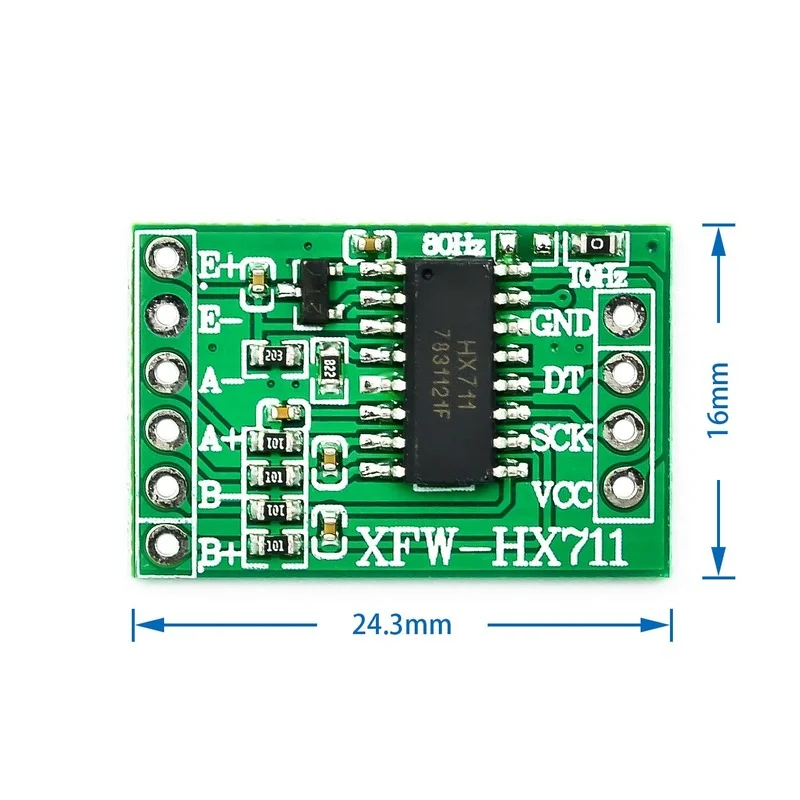 

Dual-channel HX711 Weighing Pressure Sensor 24-bit Precision A/D Module