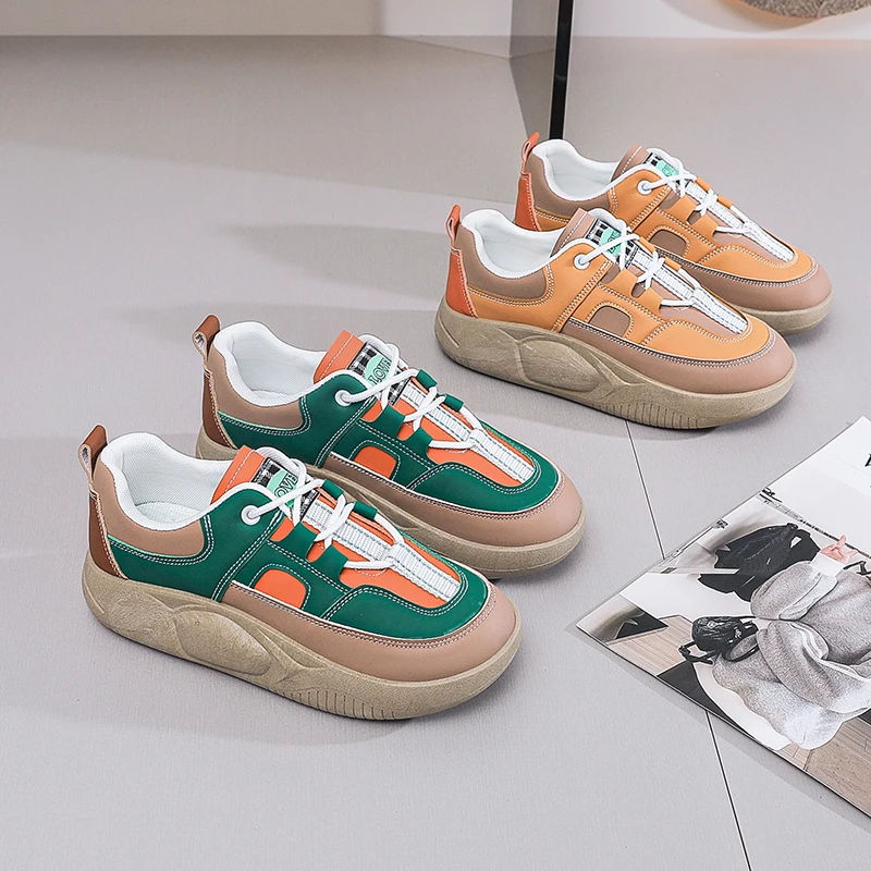 Фото Горячая распродажа: Женские повседневные кроссовки Air Fashion с защитой от скольжения, дышащие, для активного отдыха, теннисные, модные женские кроссовки №4