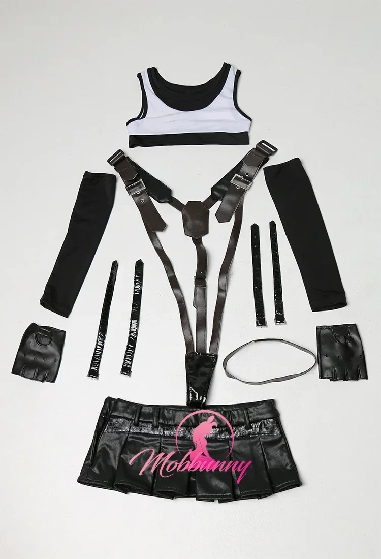 Привлекательное Женское Эротическое нижнее белье MOBBUNNY Черная Женская мини-юбка